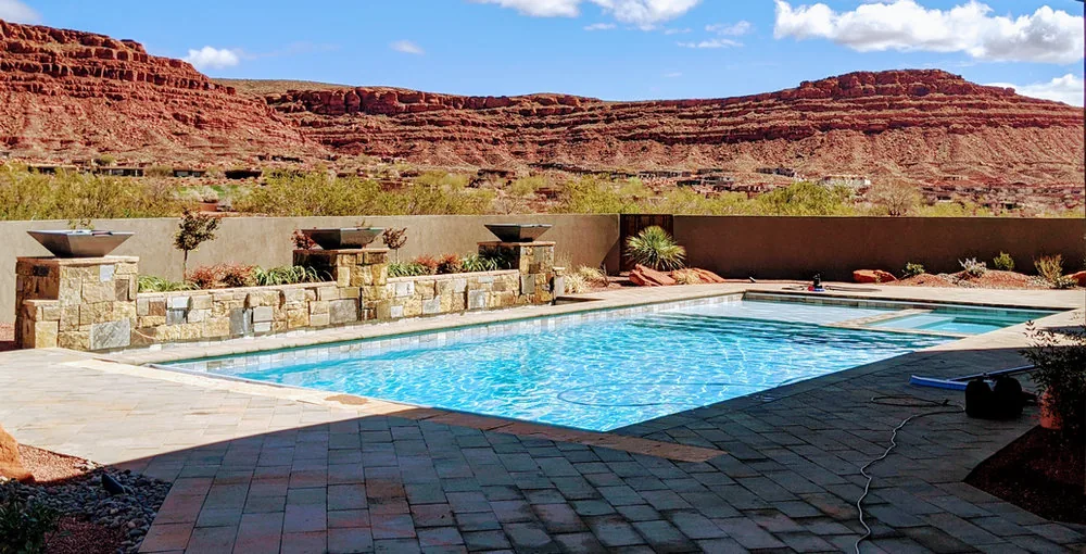 A Southern Utah pool from the Zion Pools website